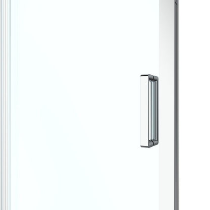 Skydedør til Bruseniche Ledava 120 cm Krom/Transparent