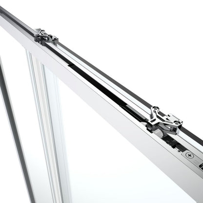 Skydedør til Bruseniche Ledava 120 cm Krom/Transparent