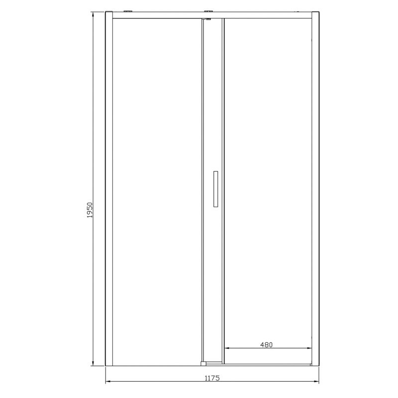 Brusedør Skydedør 120 cm Uden Tærskel Krom Transparent