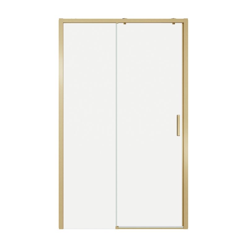 Skydedør til bruseniche Ledava 120 cm Børstet Guld/Transparent