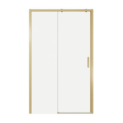 Skydedør til bruseniche Ledava 120 cm Børstet Guld/Transparent