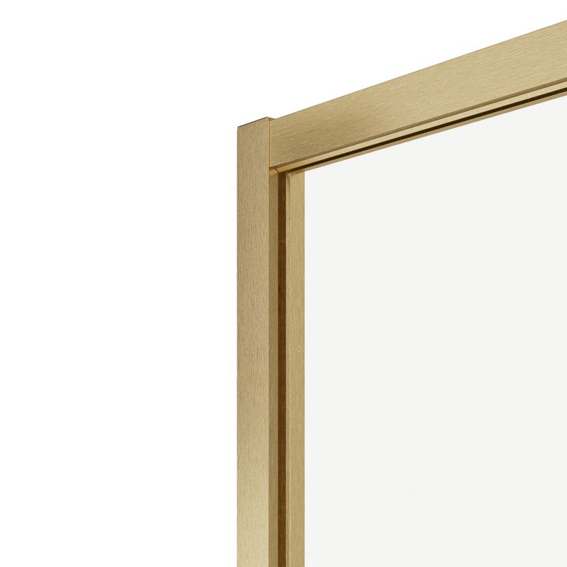 Skydedør til bruseniche Ledava 120 cm Børstet Guld/Transparent