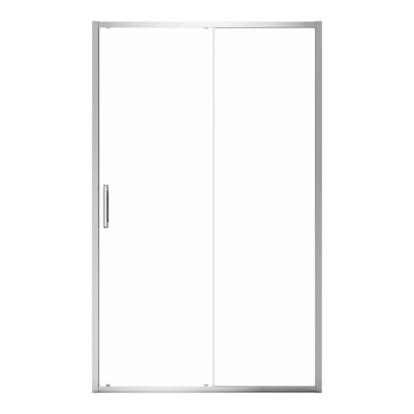 Brusedør Skydedør Maza 100 cm Krom/Transparent