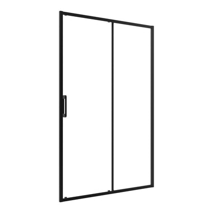 Skydedør til bruseniche Maza 100 cm Sort/Transparent | 5063022658272