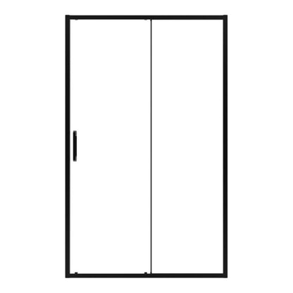 Skydedør til bruseniche Maza 100 cm Sort/Transparent | 5063022658272