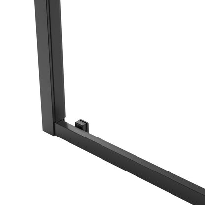 Skydedør til bruseniche Maza 100 cm Sort/Transparent | 5063022658272