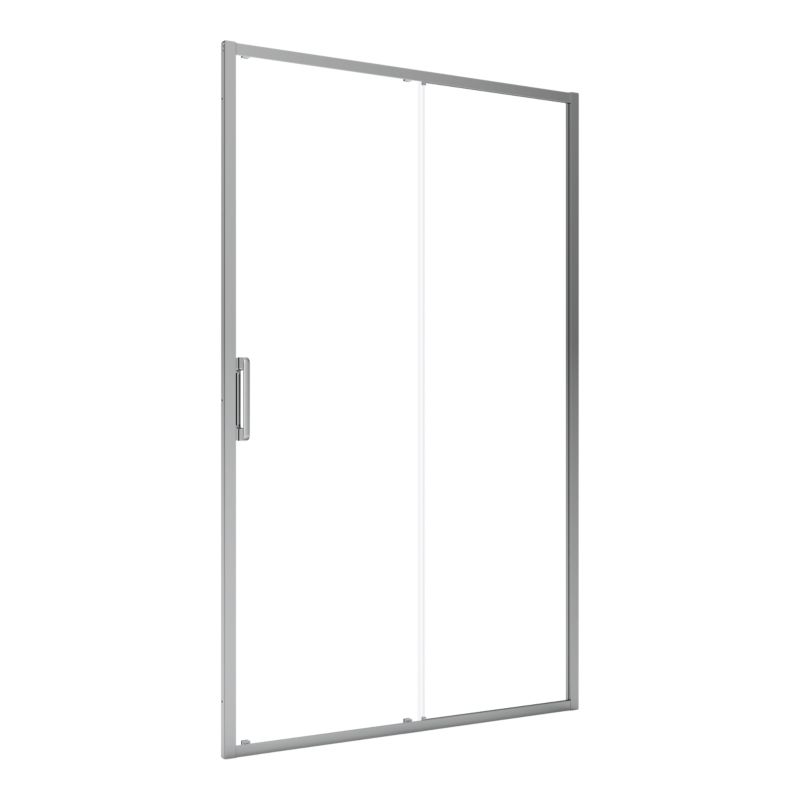Brusekabine Maza 120 cm Krom Gennemsigtigt Glas