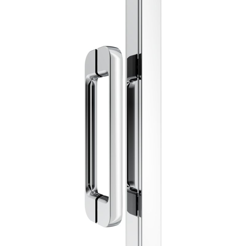 Brusekabine Maza 120 cm Krom Gennemsigtigt Glas