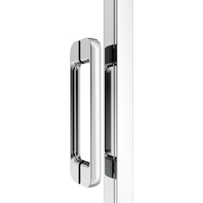 Brusekabine Maza 120 cm Krom Gennemsigtigt Glas