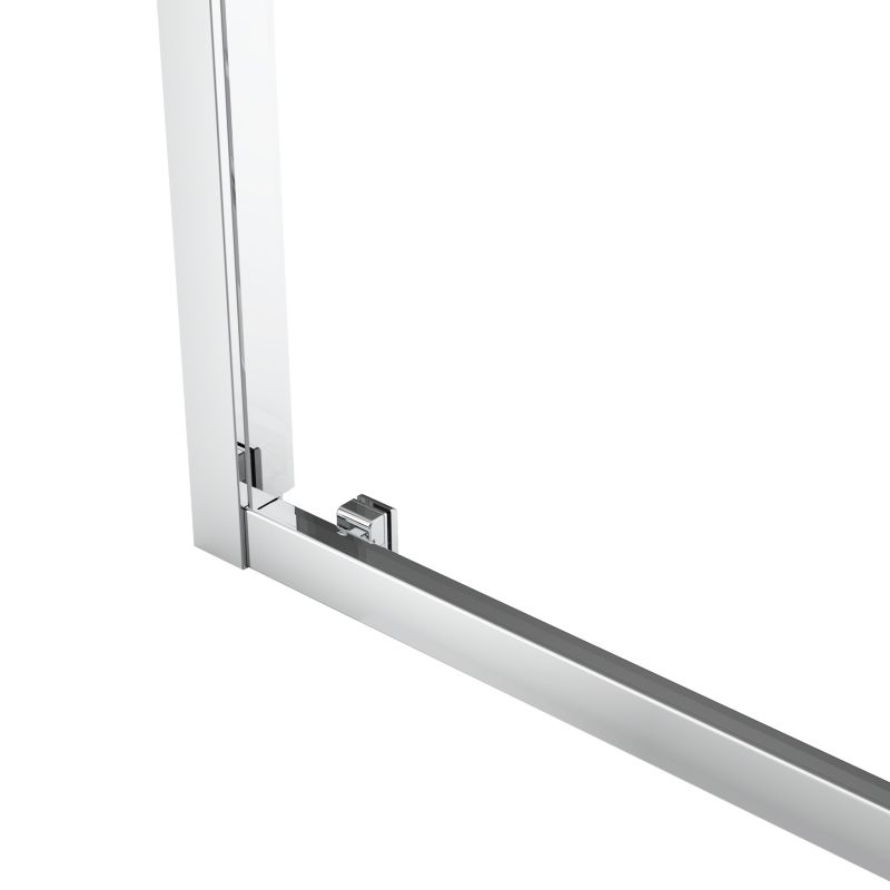 Brusekabine Maza 120 cm Krom Gennemsigtigt Glas