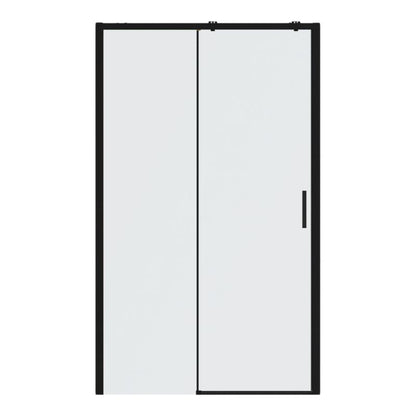 Skydedør til bruseniche 120 cm Sort/Transparent
