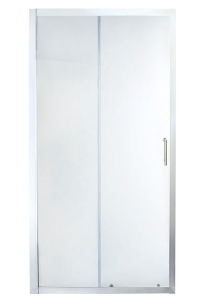 Onega 100 cm skydedør til brusekabine i krom og klart glas