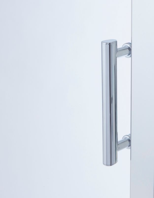 Onega 100 cm skydedør til brusekabine i krom og klart glas