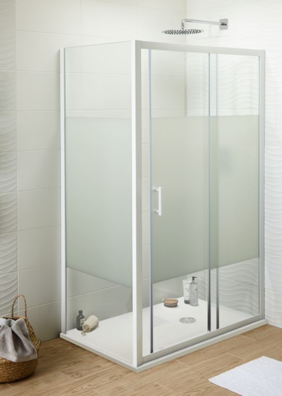 Skydebrusevægge Onega 120 cm hvid/mønster