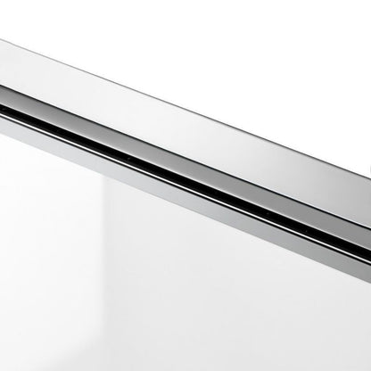 Brusedør Rea Primo Slide 140 cm Krom