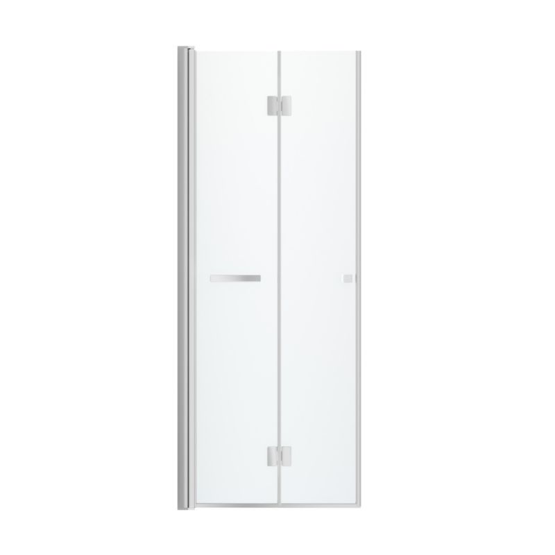 Foldbare brusedøre GoodHome Beloya 80 cm krom/gennemsigtig