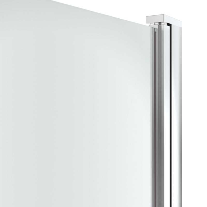 Foldbare brusedøre GoodHome Beloya 80 cm krom/gennemsigtig