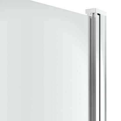 Foldbare brusedøre GoodHome Beloya 80 cm krom/gennemsigtig
