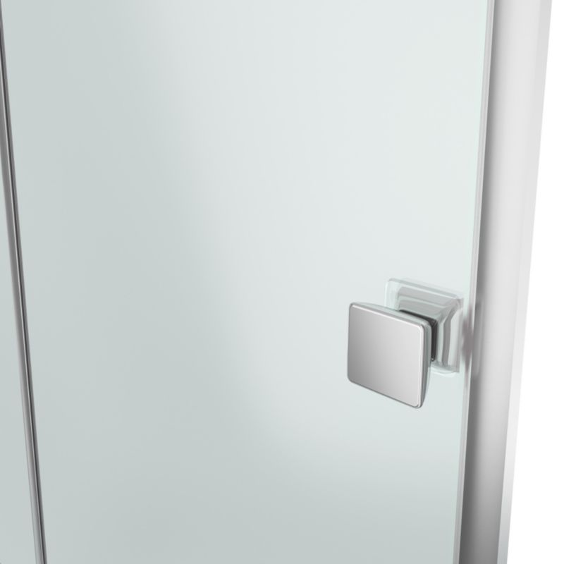 Foldbare brusedøre GoodHome Beloya 80 cm krom/gennemsigtig
