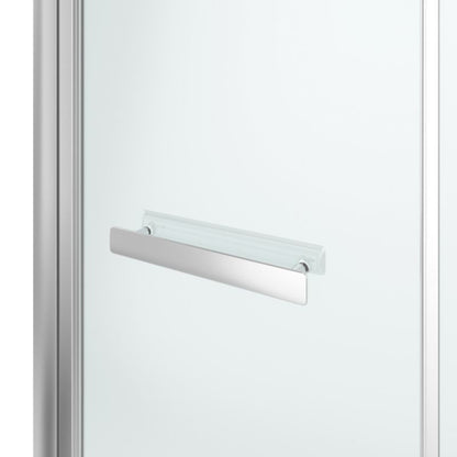 Foldbare brusedøre GoodHome Beloya 80 cm krom/gennemsigtig