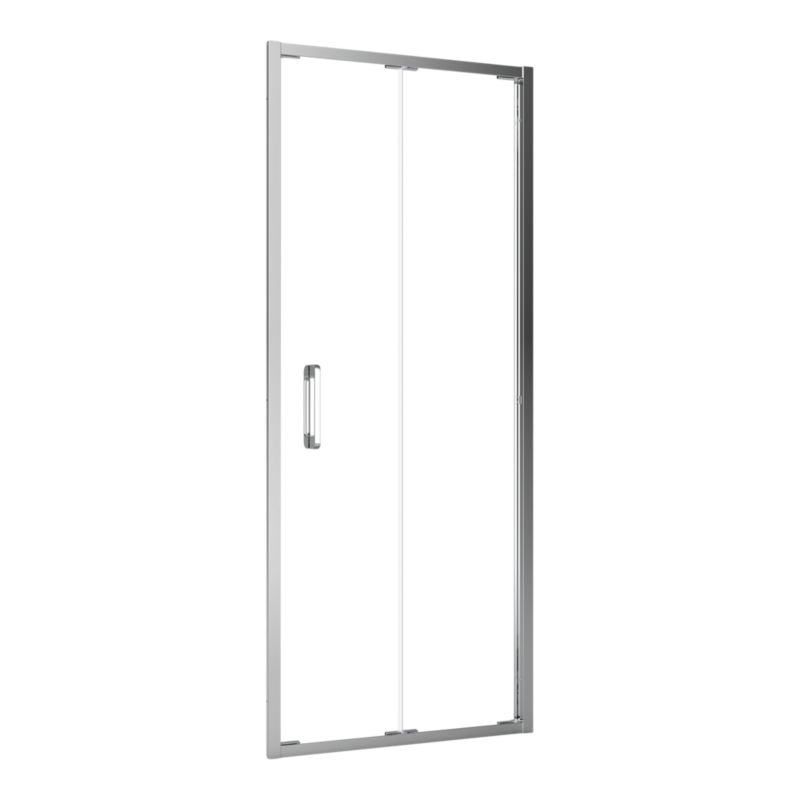 Foldedør til bruseniche Maza 100x200 cm Krom
