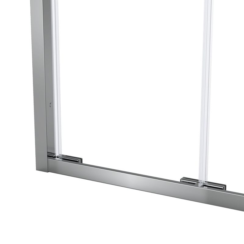 Foldedør til bruseniche Maza 100x200 cm Krom