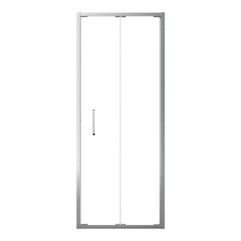 Foldedør til bruseniche Maza 80 cm krom/transparent