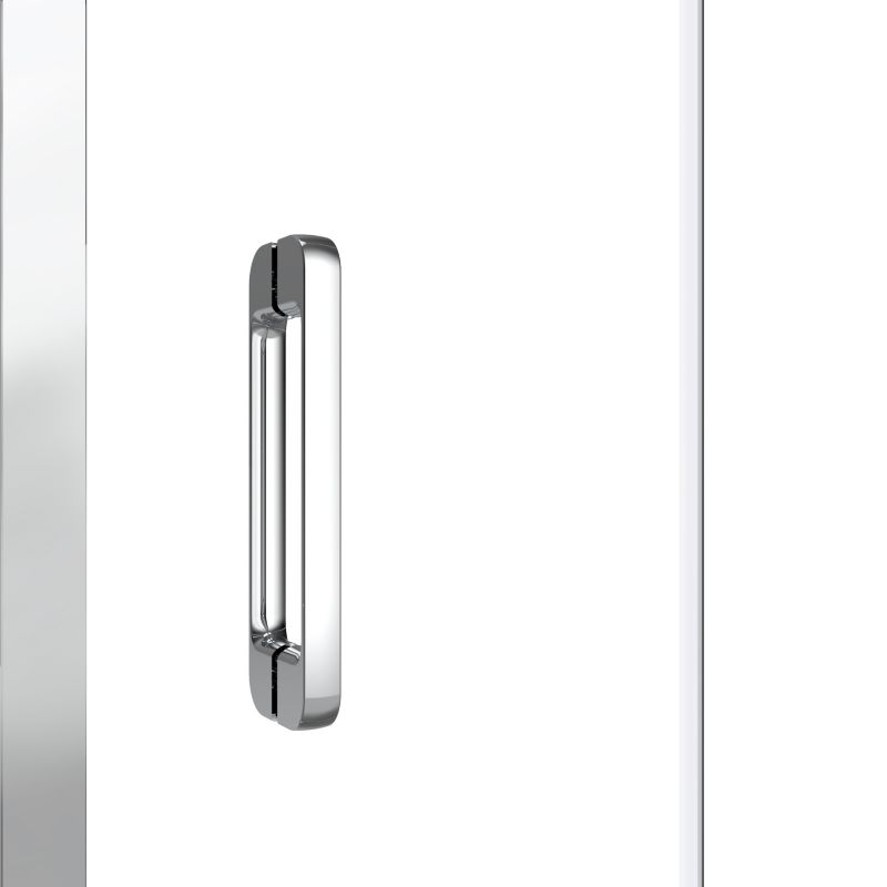 Foldedør til bruseniche Maza 80 cm krom/transparent