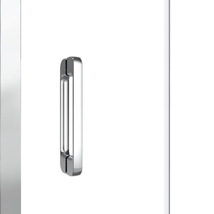 Foldedør til bruseniche Maza 80 cm krom/transparent