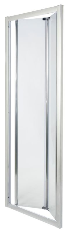 Sammenklappelige brusevægge Onega 90 cm krom/gennemsigtig