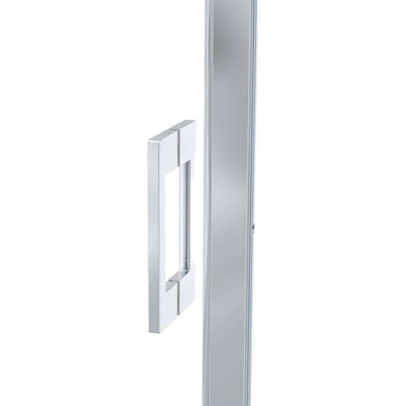 Brusehængsler Evanna 80 cm Krom/Transparent