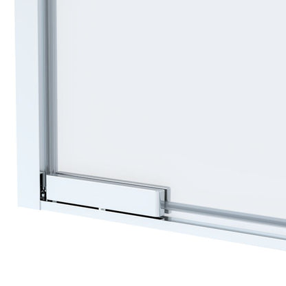 Brusehængsler Evanna 80 cm Krom/Transparent