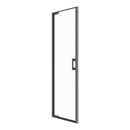 Bruse-svingdør 80 cm Sort/Transparent