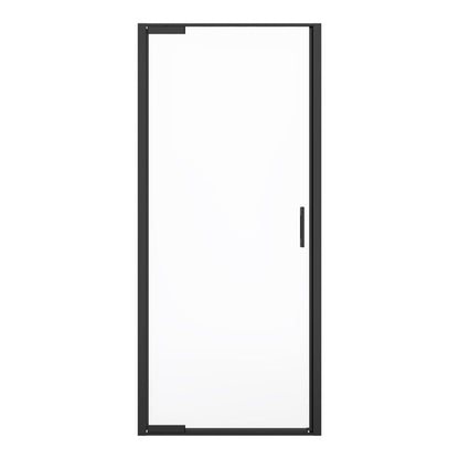 Bruse-svingdør 80 cm Sort/Transparent