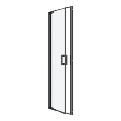 Bruse-svingdør 80 cm Sort/Transparent