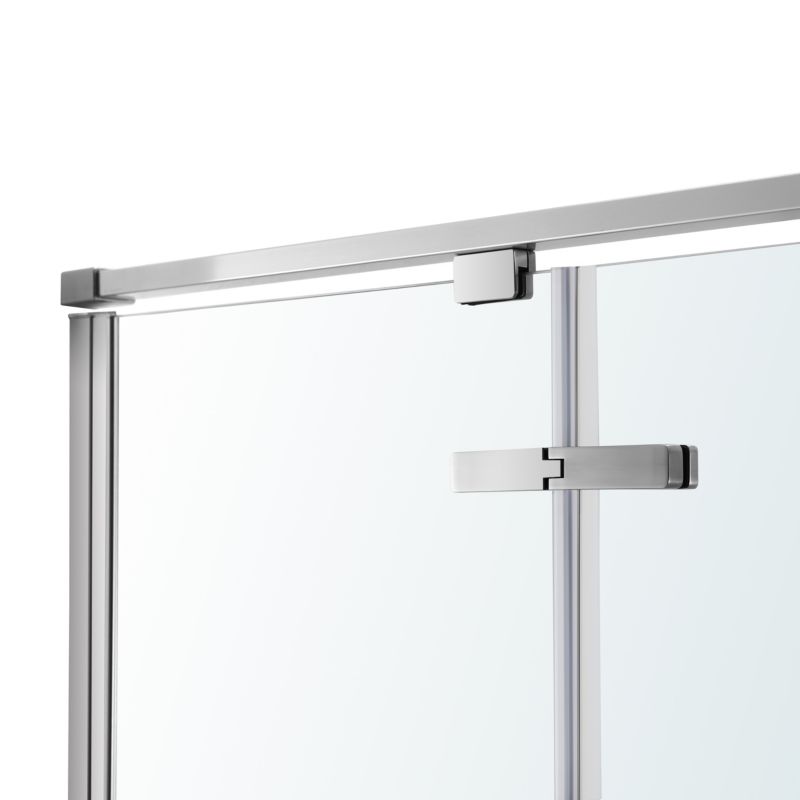 Svingdør til bruseniche 90 cm Krom/Transparent | 5059340077710