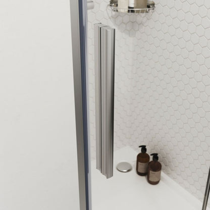 Svingdør til bruseniche 90 cm Krom/Transparent | 5059340077710