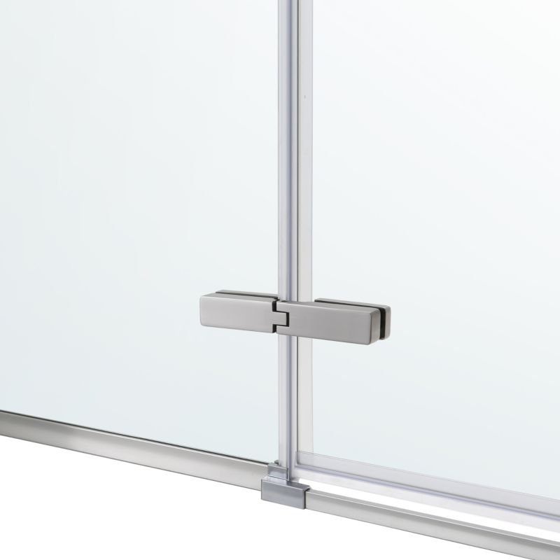 Svingdør til bruseniche 90 cm Krom/Transparent | 5059340077710