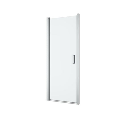 Svingbar Brusedør Ledava 80x190 cm Krom/Transparent
