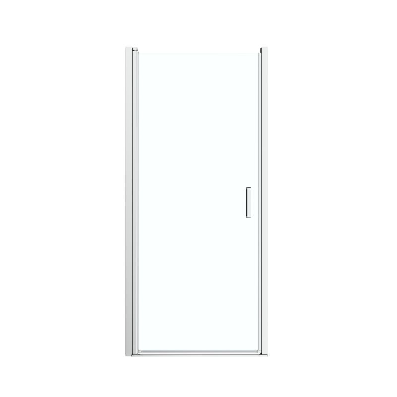 Svingbar Brusedør Ledava 80x190 cm Krom/Transparent
