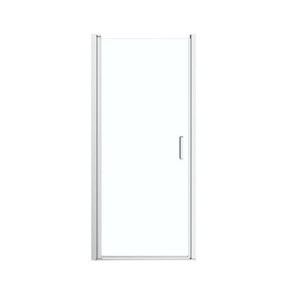 Svingbar Brusedør Ledava 80x190 cm Krom/Transparent
