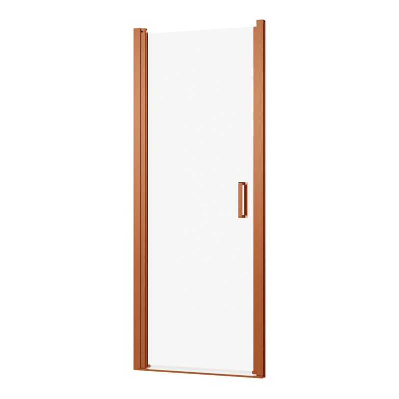 Svingbar Brusedør 80 cm Kobber/Transparent