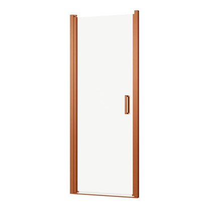Svingbar Brusedør 80 cm Kobber/Transparent
