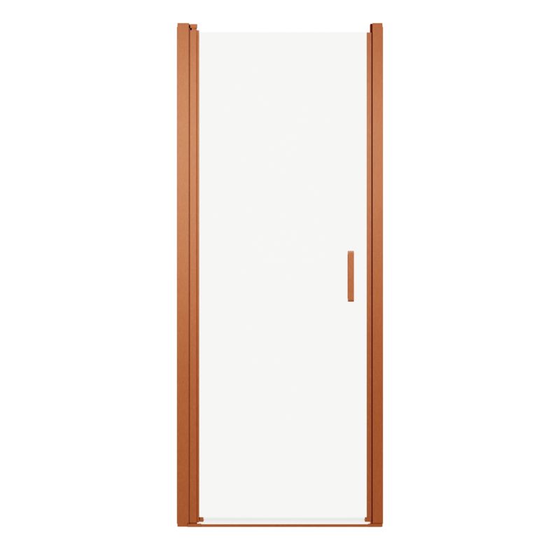 Svingbar Brusedør 80 cm Kobber/Transparent