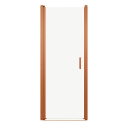 Svingbar Brusedør 80 cm Kobber/Transparent