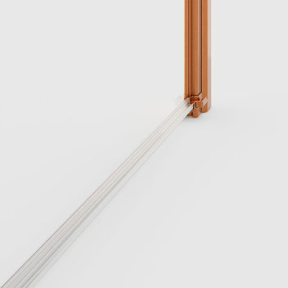 Svingbar Brusedør 80 cm Kobber/Transparent