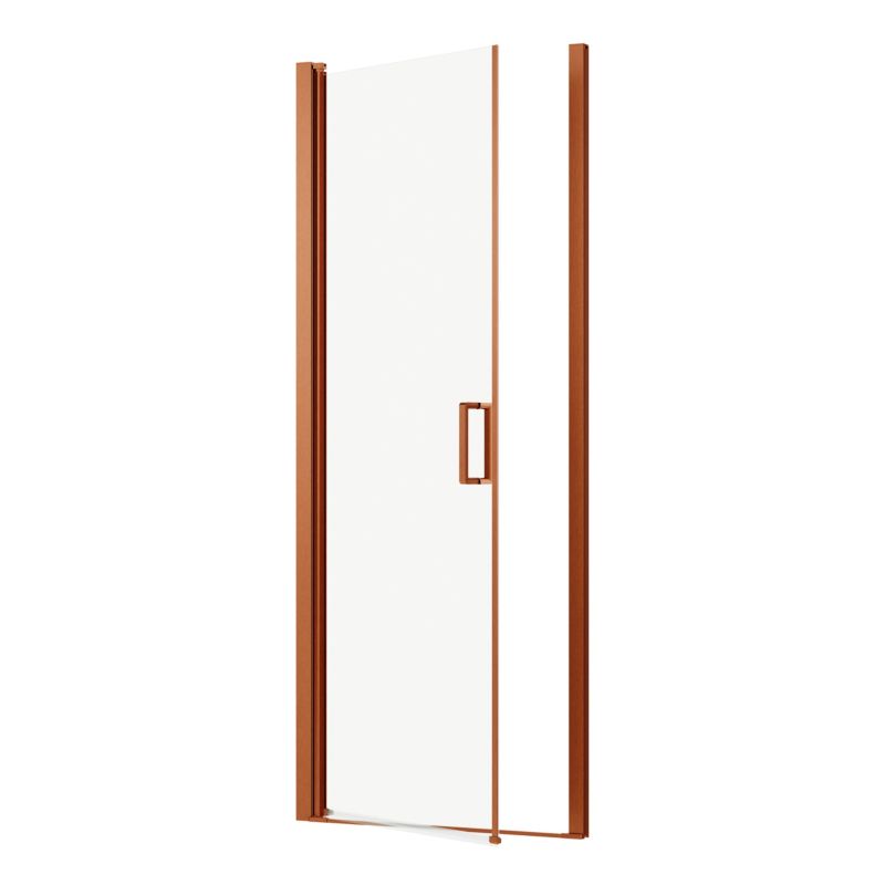 Svingbar Brusedør 80 cm Kobber/Transparent