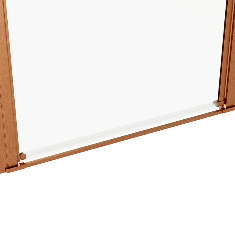Svingbar Brusedør 80 cm Kobber/Transparent