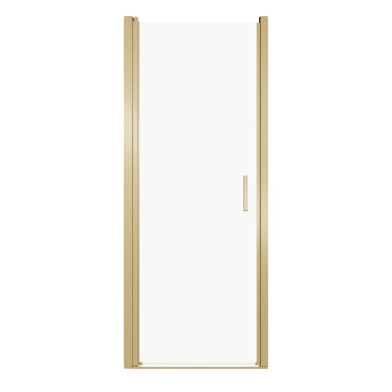 Drejeligt Brusebadsdør Ledava 80 cm Børstet Guld Transparent
