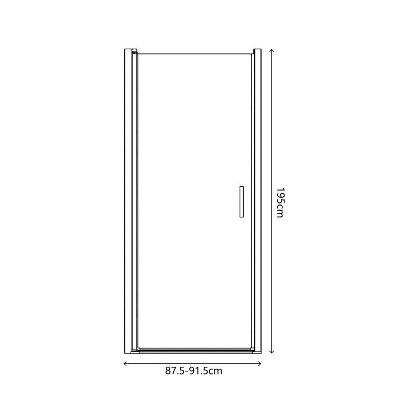 Duschlåge Ledava 90 cm Kobber Transparent
